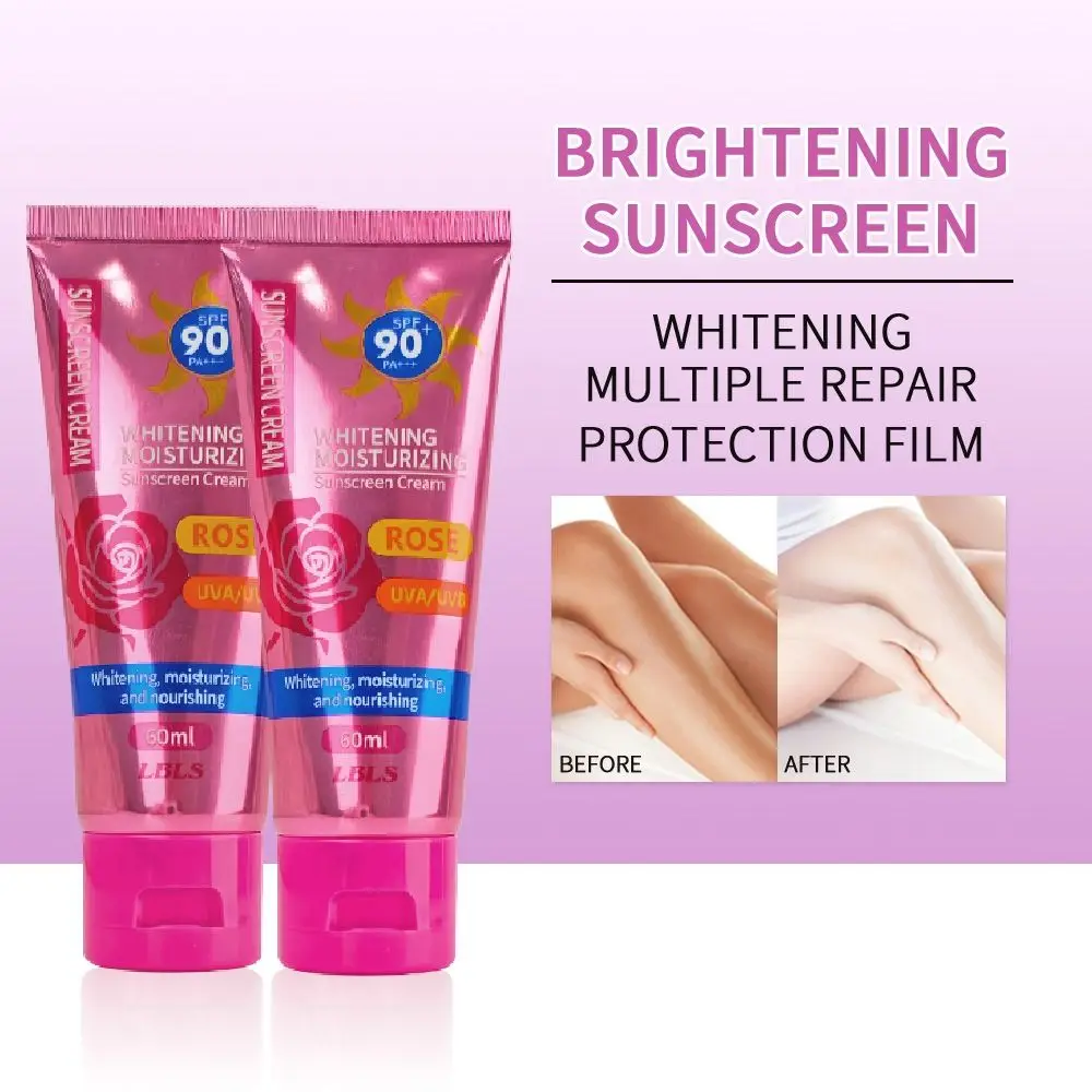 60ml Multi-effect Repair Summer Sunscreen Cream SPF50 Moisturizing Isolation BB Cream Lightweight Sun Block Whitening Foundation
