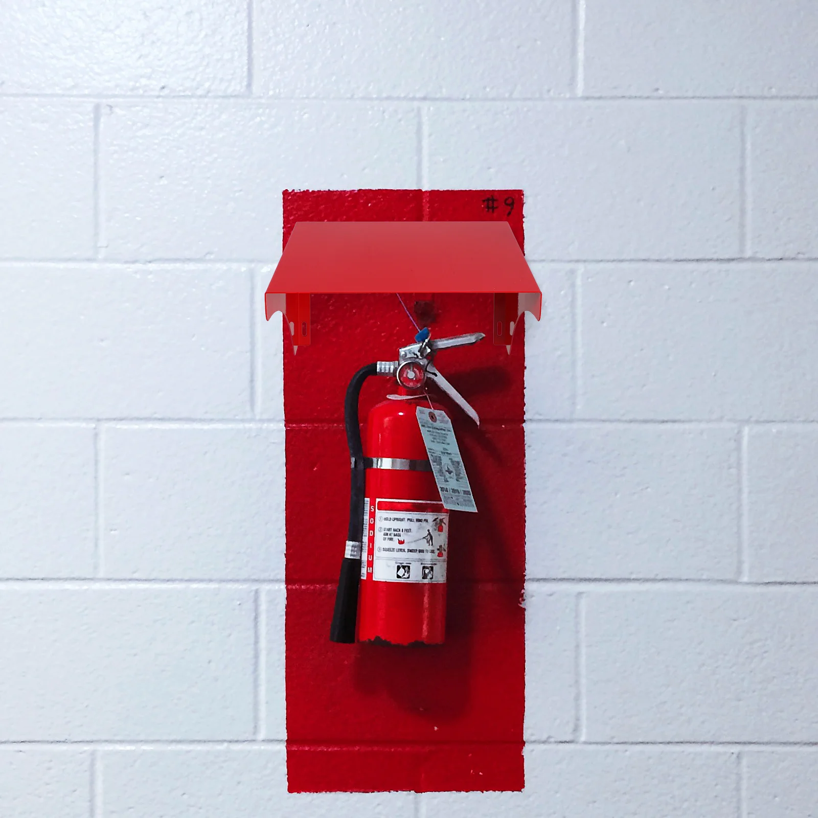 

Fire Alarm Rain Cover Waterproof Outdoor Weatherproof Box For Access Control System Card Keypad Controller Reader Red