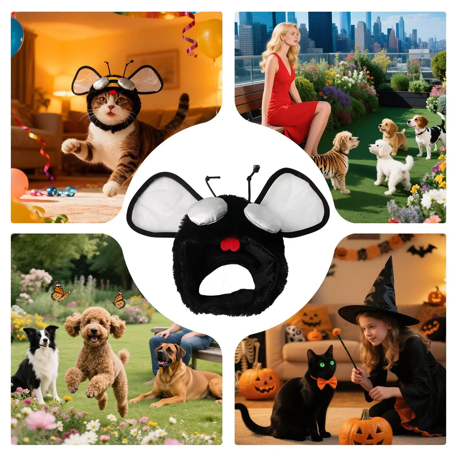 Hats For Dogs Cute Headwear Costume Accessories Cat Dog Cute Headwear For Cosplay Festival Winter Birthday Halloween New Years - Image 4
