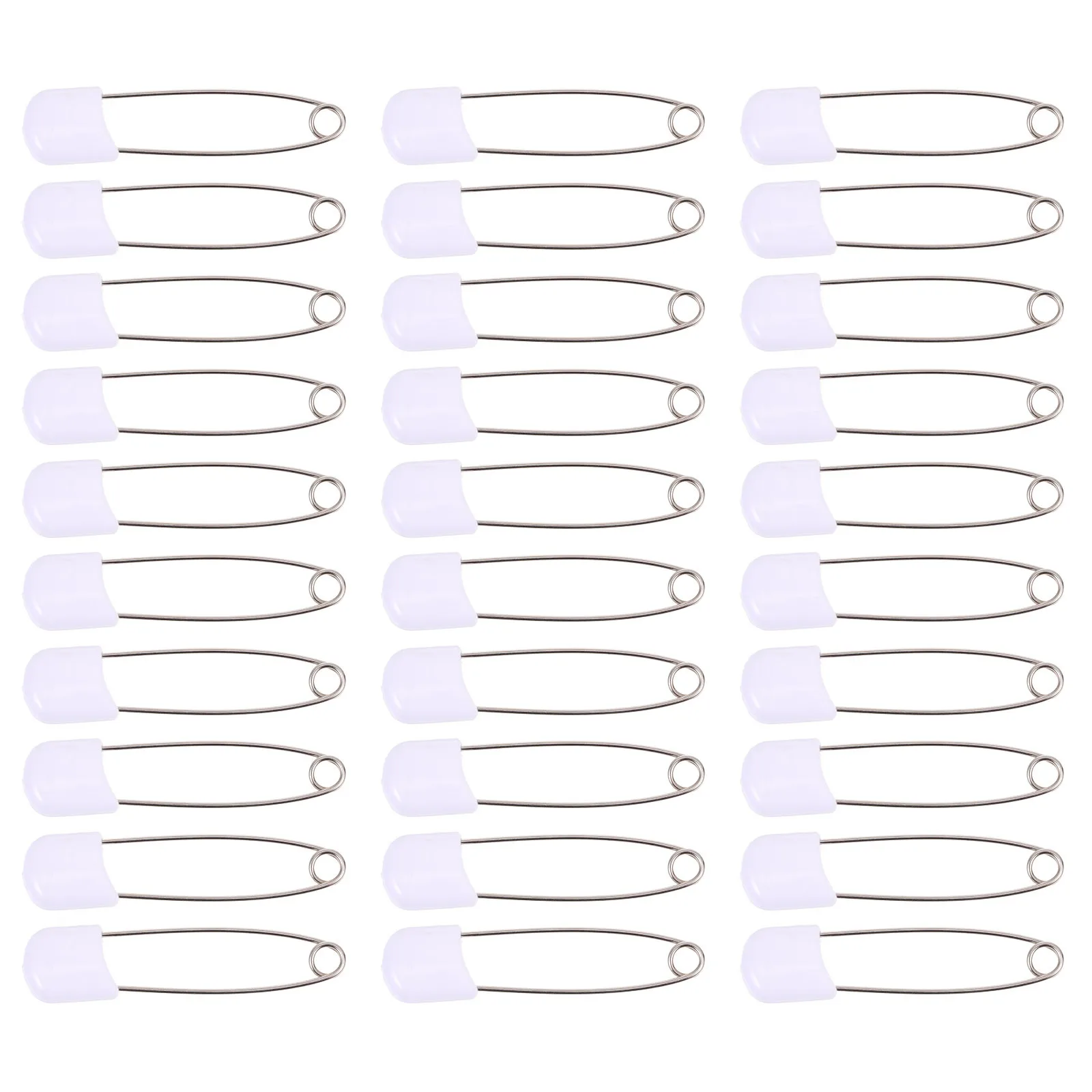 50 قطعة دبوس حفاضات سبيكة مشبك أمان متعدد الوظائف حامل الحفاض قابل للتعديل مريح لا دبوس حفاضات الصدأ