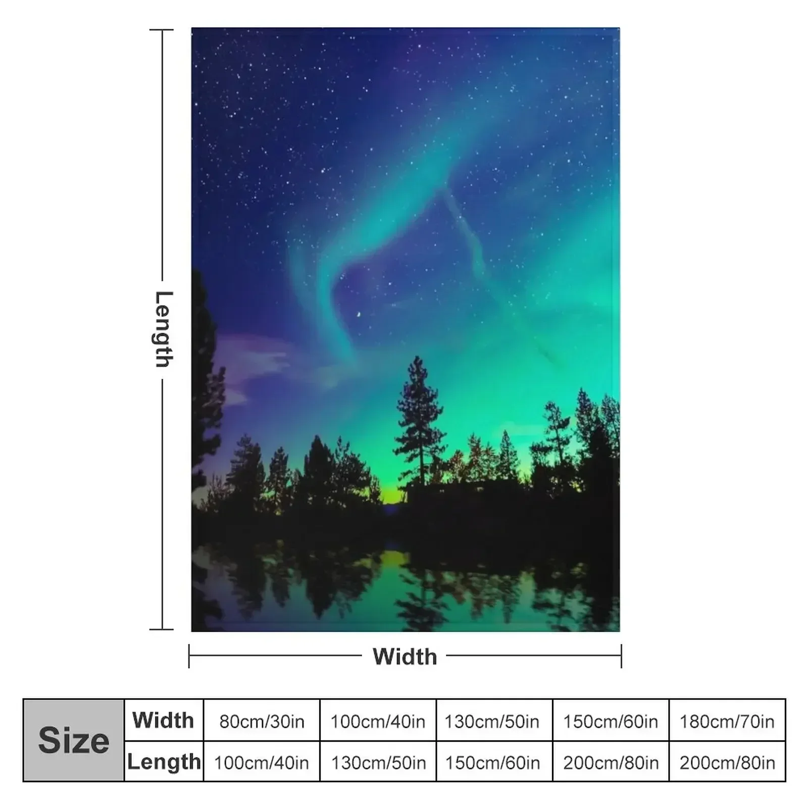 Northern Lights 4 Throw Blanket Decorative Sofa Travel Hair warm for winter Blankets