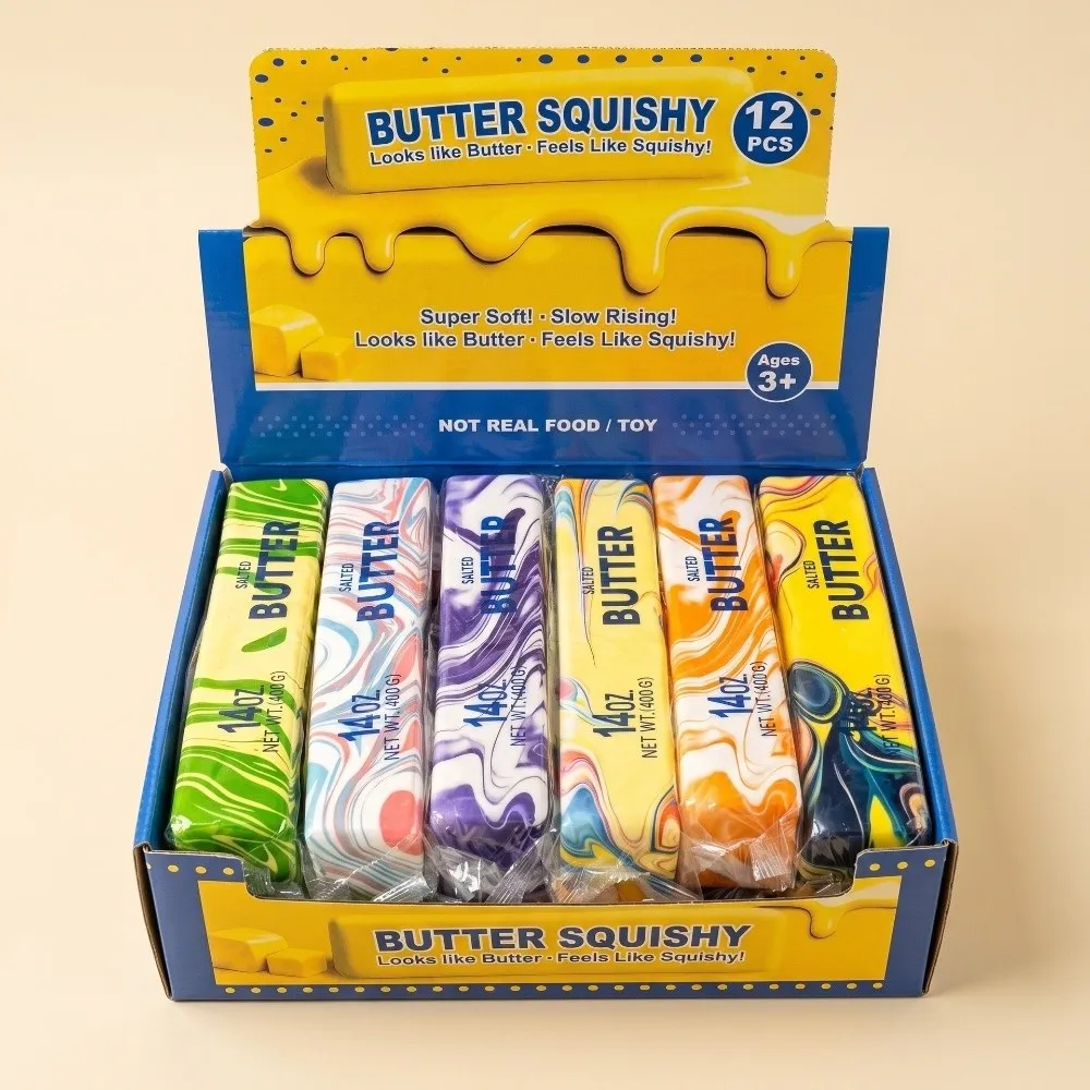 Pinch Soft Butter Stick Squishy Butter Bar Slow Rebound Butter Stick Squeeze Marbled Slow Rising Slow Rebound Games