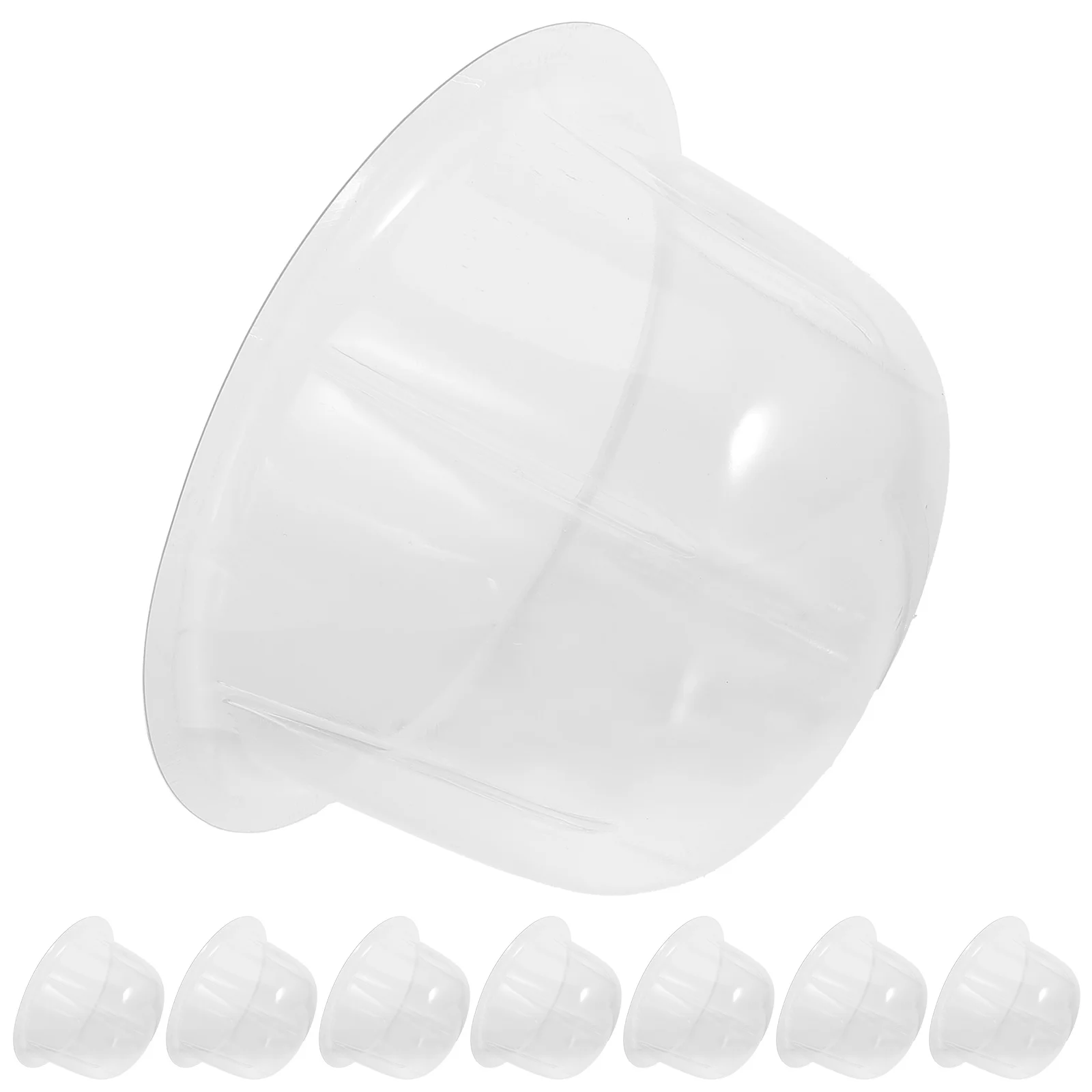 

8 pcs Round Head Hat Holders PVC Material Kids Caps Display Stands Childrens Hat Support Storage Mountable Lightweight