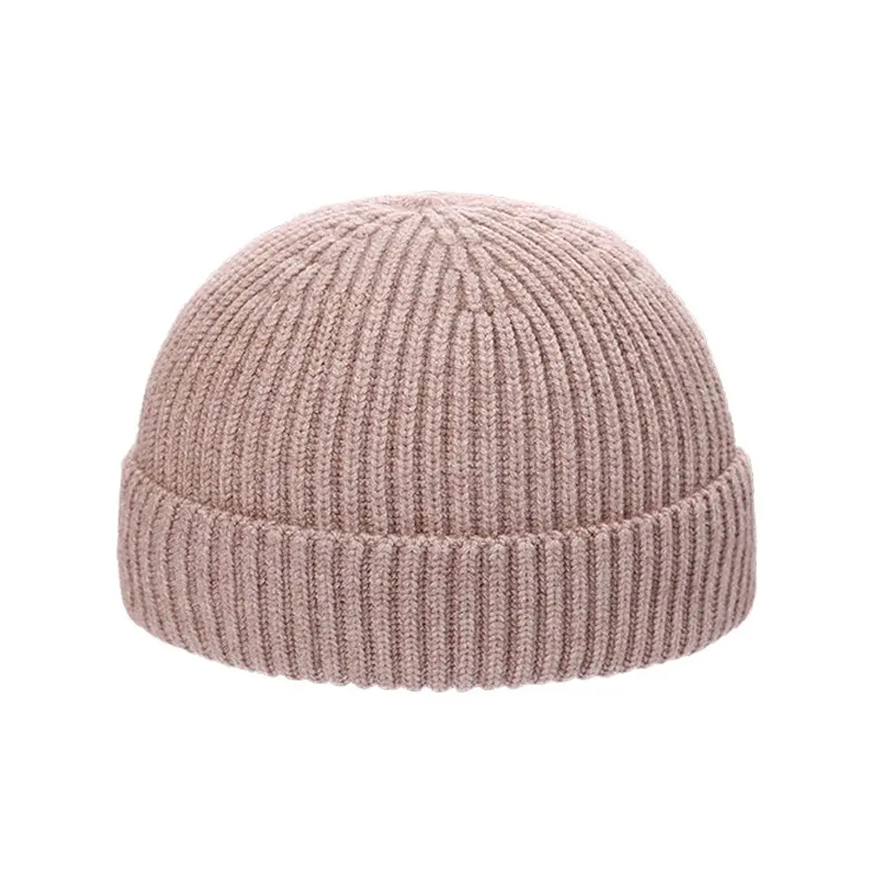 الدب القطبي بلون بونيه قبعة البطيخ قبعة الرجال دوكر قبعة المرأة Skullcap الكورية نمط قبعات صغيرة محبوك Brimless قبعة