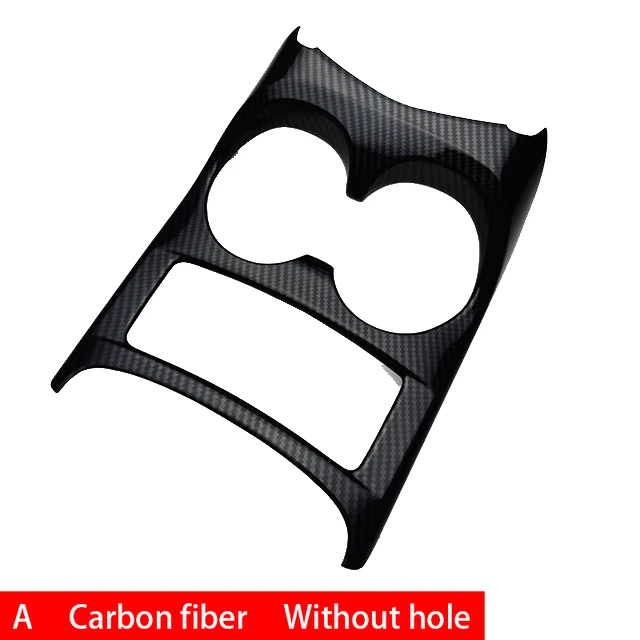 

For Nissan Qashqai J11 2016-2019 Gear Shift Panel Cover & Cup Holder Trim, Carbon Fiber Decor