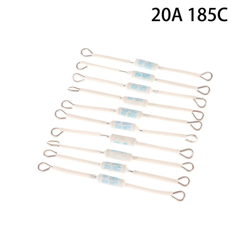 10 шт. RF250V 20A 185 градусов термовыключатель RF 250 В керамическая рисоварка термопредохранители для электрической рисоварки