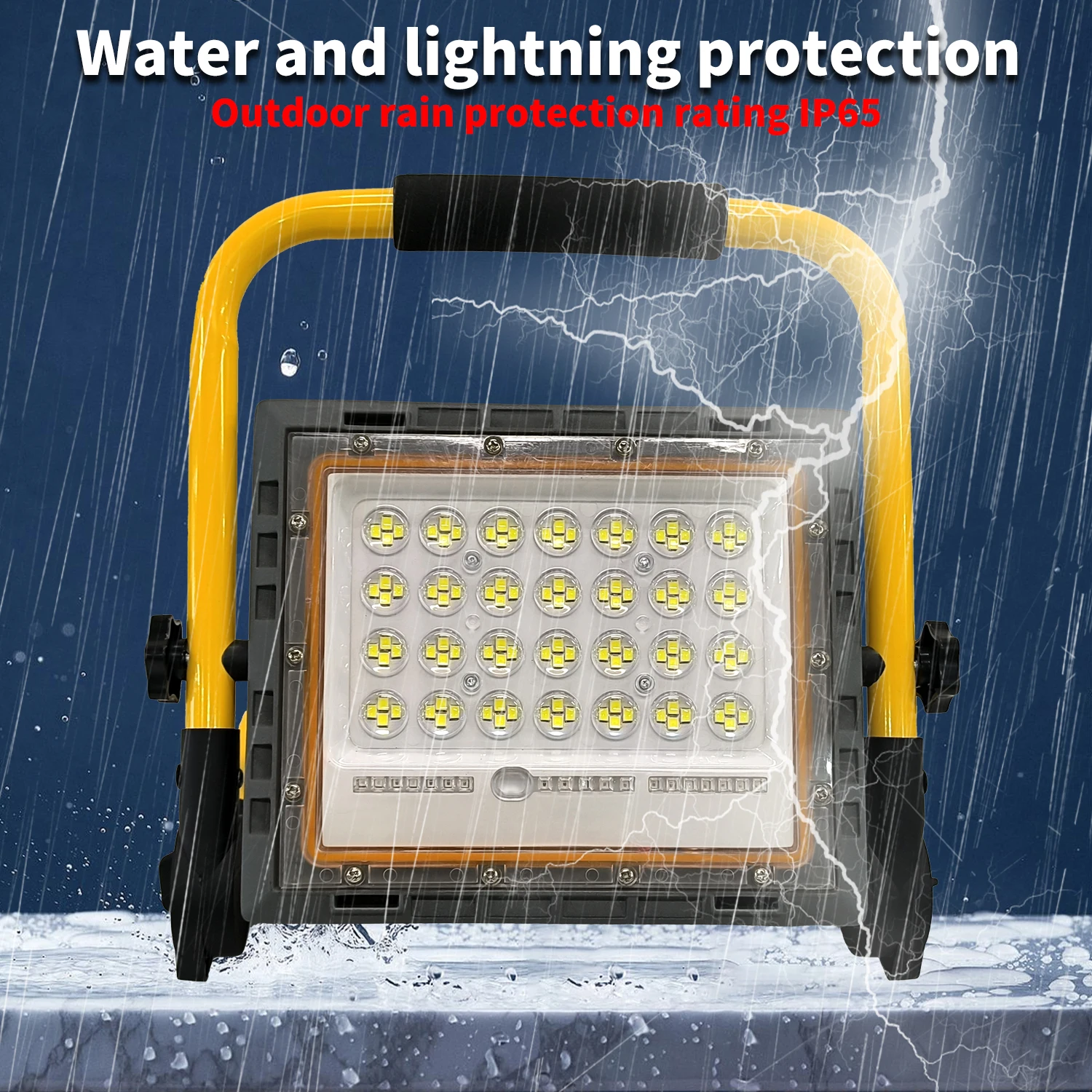 200W LED Portable Floodlight Rechargeable Waterproof Spotlight Emergency Flash Searchlight Outdoor Work Lamp Camping Lantern