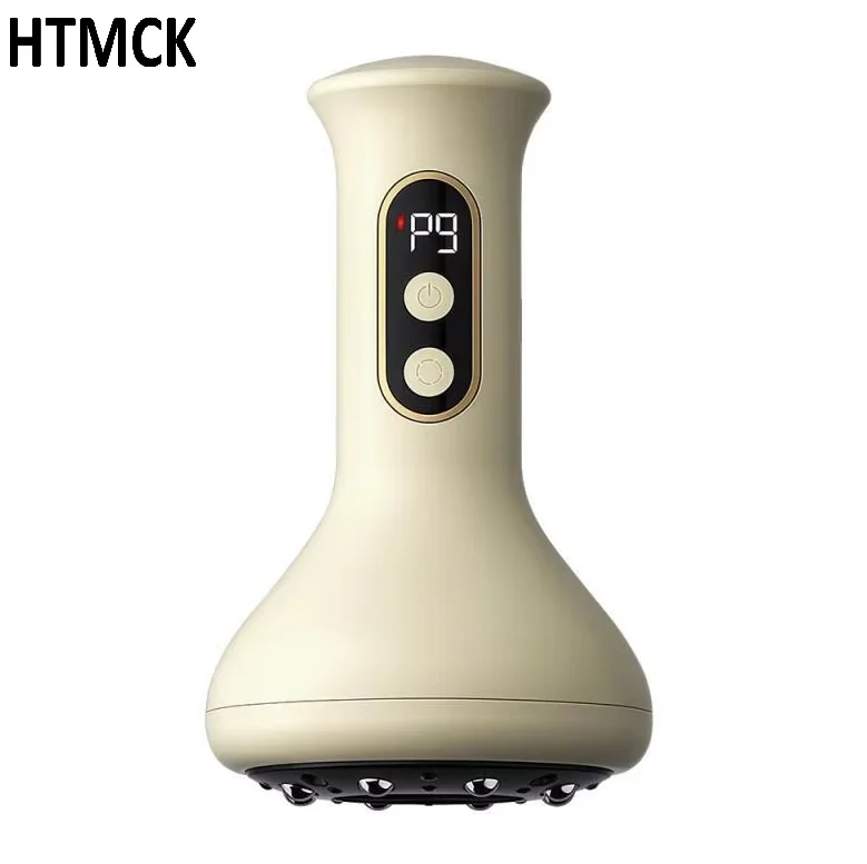 USB Rechargeable Abdominal Massager for Hot Compress and Adjustable Guasha Cupping Intensity Arm and Leg Massage Handheld