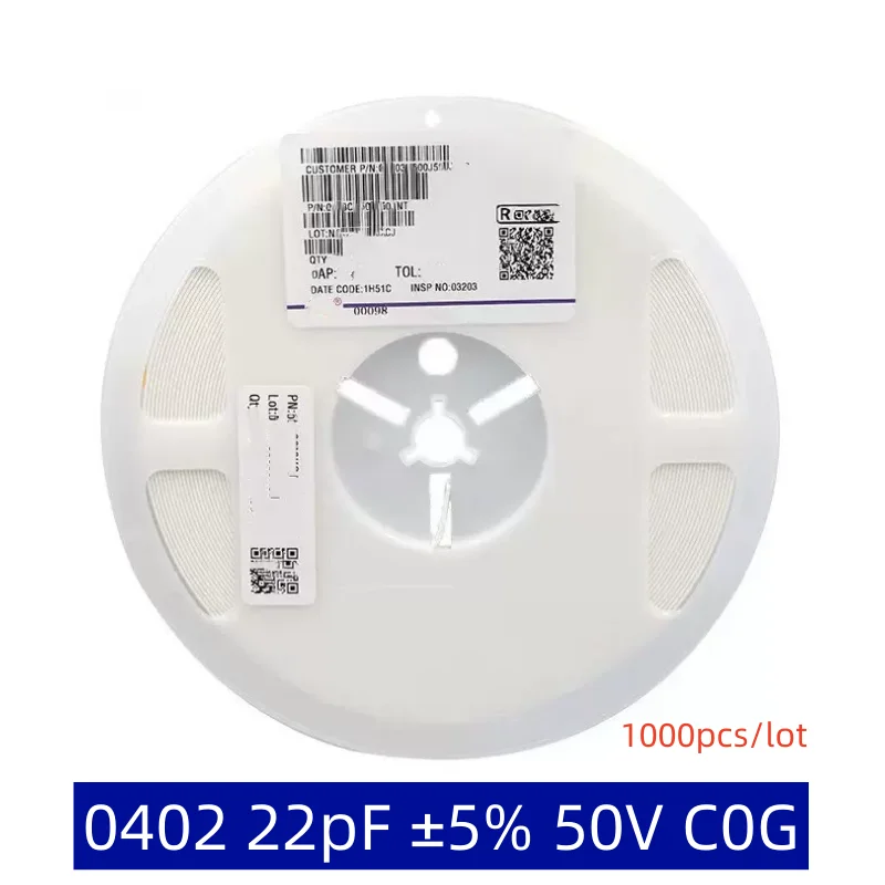 

(1000 шт./партия) конденсатор SMT 0402 22pF (220) ± 5% 50 в C0G CL05C220JB5NNNC, новый, оригинальный, в наличии