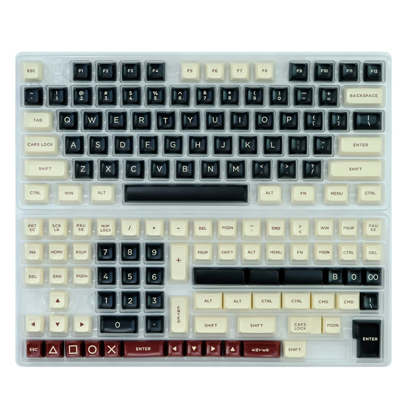 ASA Roman keycap Xueyuan duży węglowy łosoś pbt dwukolorowa adaptacja 61/68/75/84/87 i inne klawiatury mechaniczne