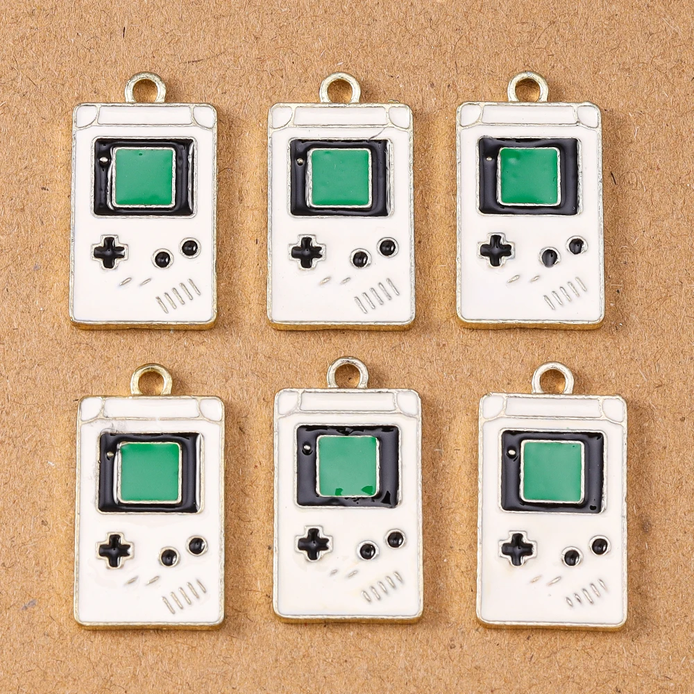 10pcs/lot 24*13mm Enamel Game Console Charms Pendants DIY Jewelry Accessories for Bracelets Necklaces Earrings
