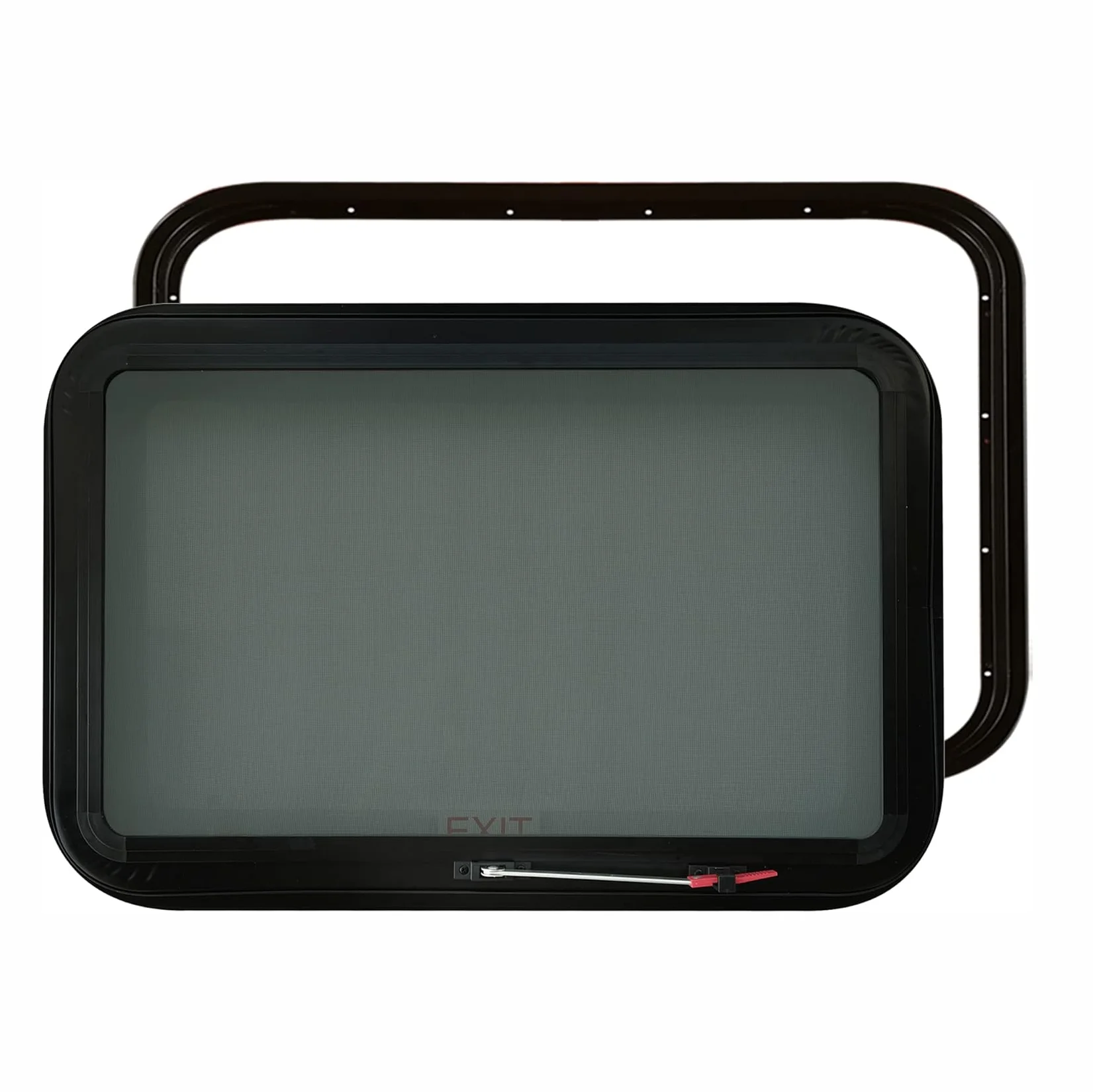 RV Camper Emergency Exit Window Tempered Glass With Fly Screen Horse Trailer
