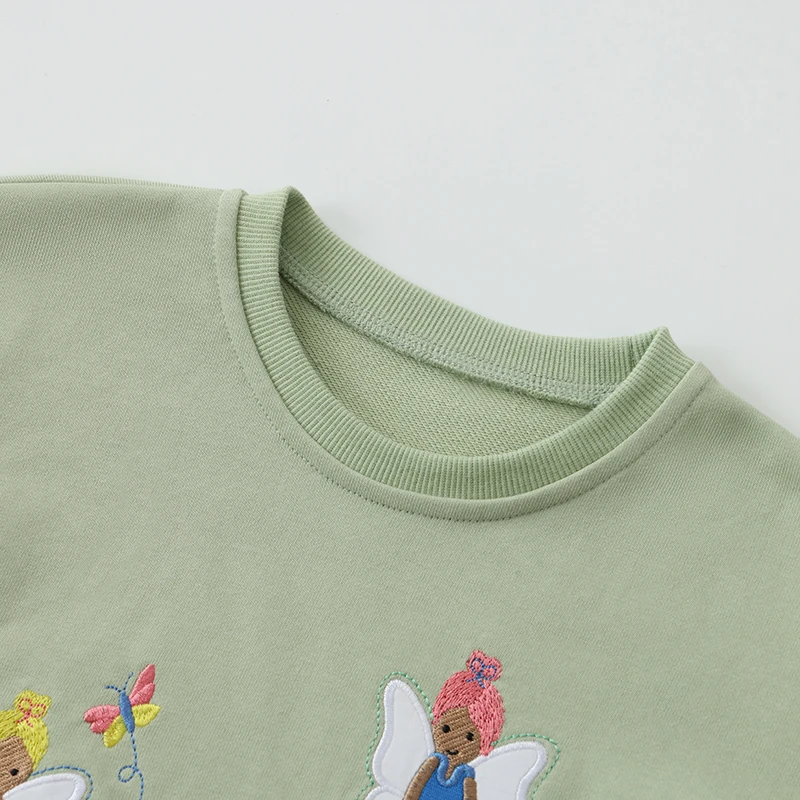 Little Maven Baby Mädchen Kinderkleidung Herbst Frühling Cartoon Engel Sweatshirts Tops T-Shirts Baumwolle Kinderkleidung Kostüm – Detail 4