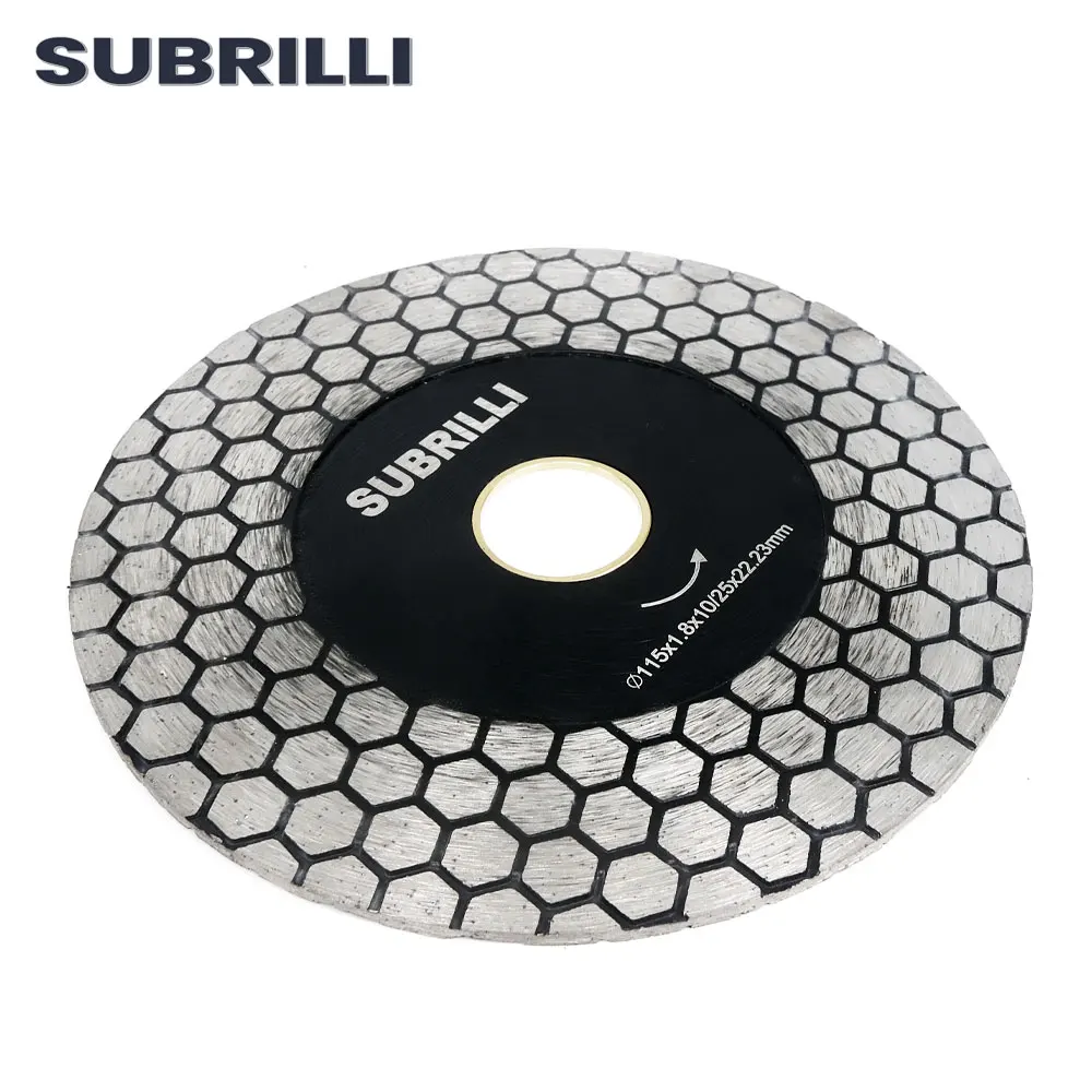 Sugartlli-ダイヤモンドカッティングディスク,チップフリー,丸鋸刃,タイル磁器用研削ディスク,大理石と石,115mm, 4.5in