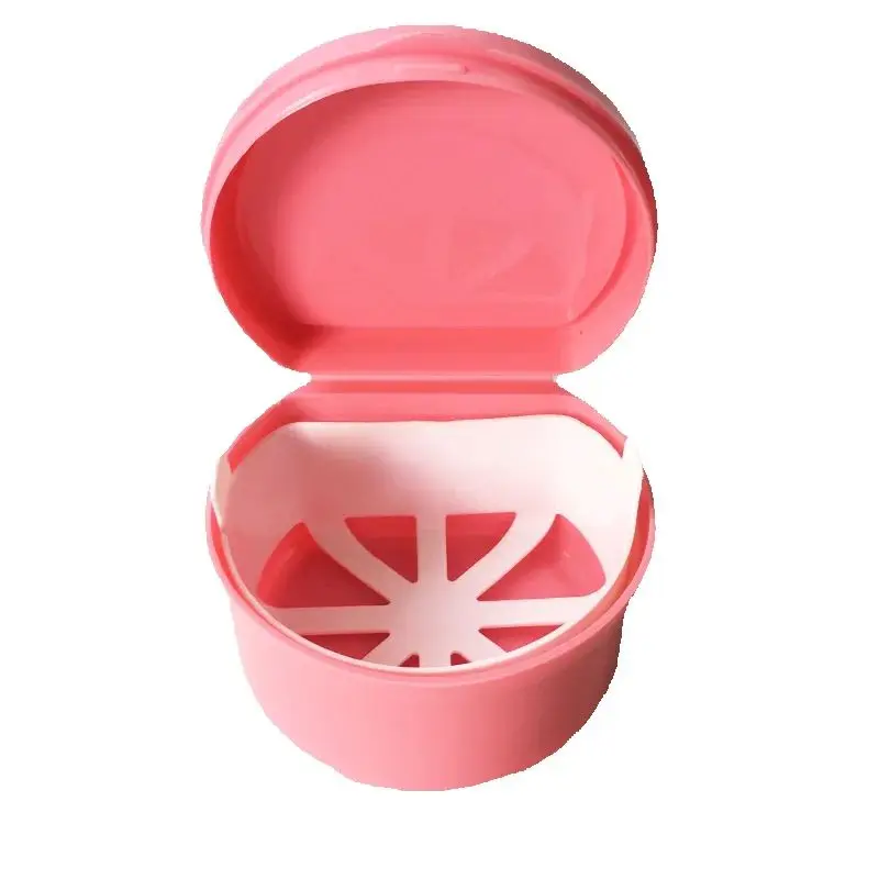 

wholesale price Dental Retainer Case Orthodontic Invisible Braces Fake Teeth Denture Cleaning Storage Box Oral Hygiene with net