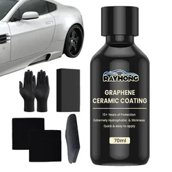 70ml Car Graphene Ceramic Coating Waterproof Coating Car Detailing Coating Polishing Liquid Glass Plated Crystal Car Accessory