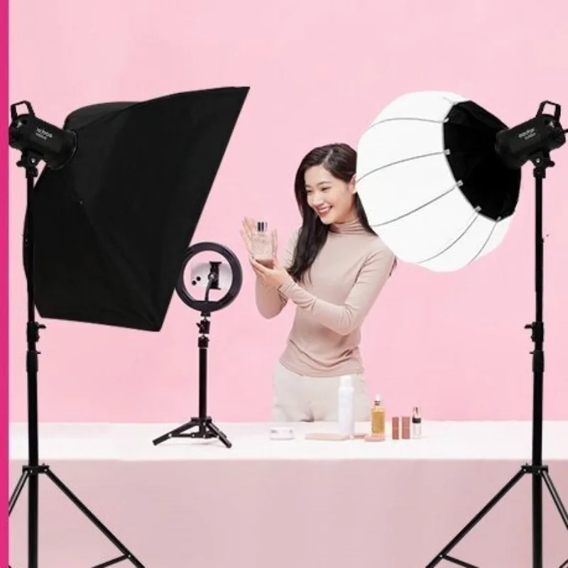 

Dual color temperature live broadcast Spherical filling LED photography Studio always on light