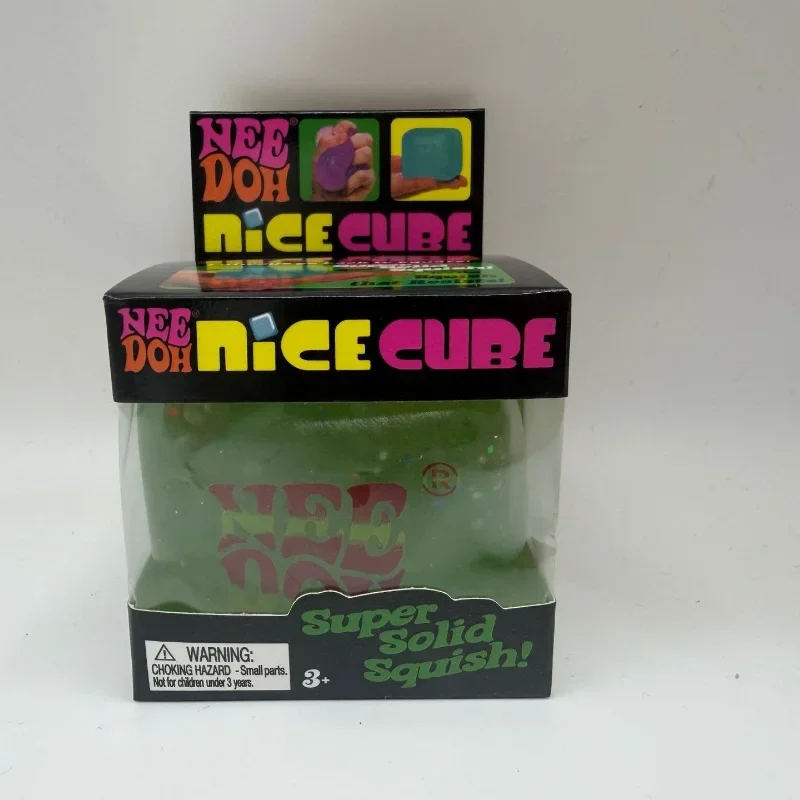 New NEEDOH Maltose Glow in The Dark Ice Cube Squishy Fidget Toy Squishy Cube Anti-Anxiety Squeeze Toy for Focus ADHD Population - view 4