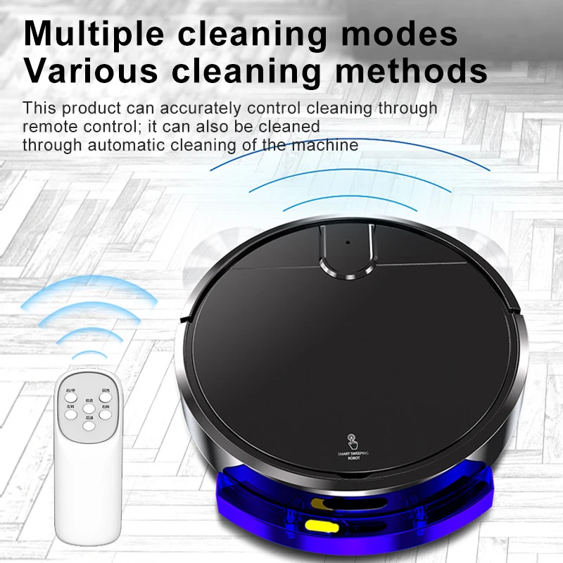 2024 New 3 In 1 Automatic Rechargeable Sweeping and Vacuuming Cleaner Smart Remote Control Sweeping Robot For Home Office Use