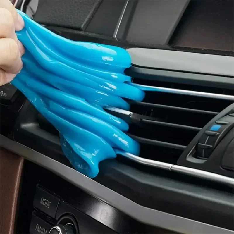 2pcs Car Cleaning Gel Slime for Cleaning Machine Auto Vent Magic Dust Remover Glue Computer Keyboard Dirt Cleaner Wash Interior