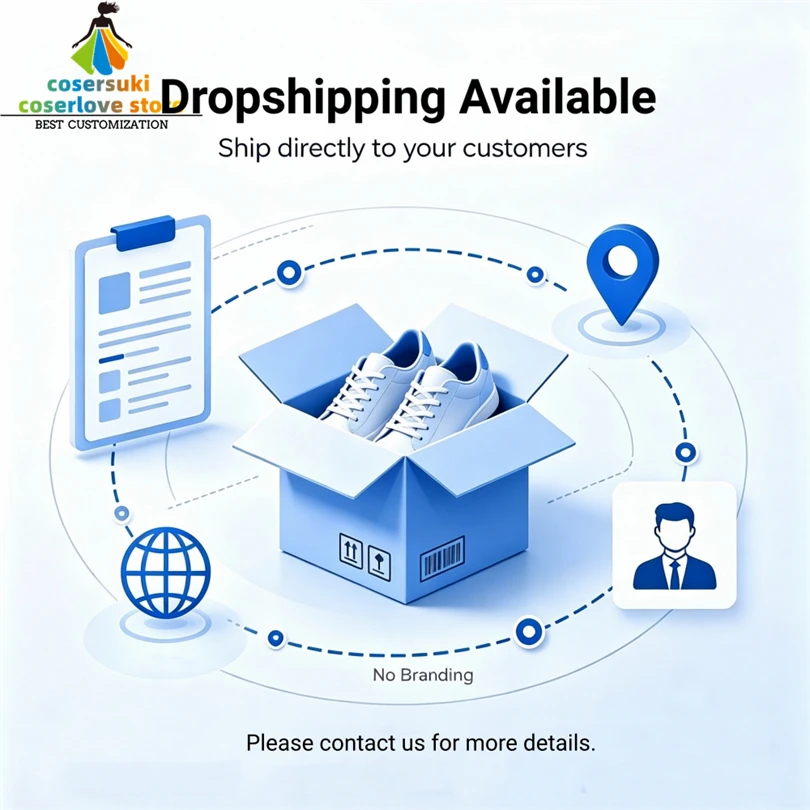 Dropshipping Cosplay Shoes Boots Game Anime Footwear Custom-made for Halloween Convention