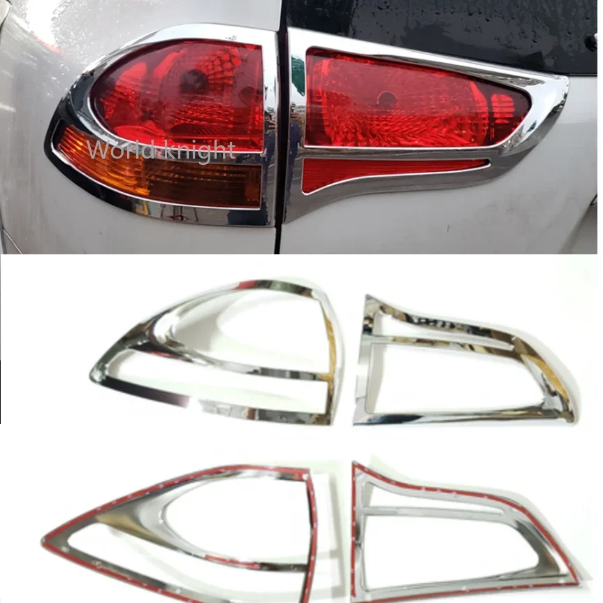 

For Mitsubishi Pajero Montero Sport 2009 2010 2011 2012 2013 2014 Chrome Car Rear Tail Light Lamp Cover Trim Taillight Trim 2pcs