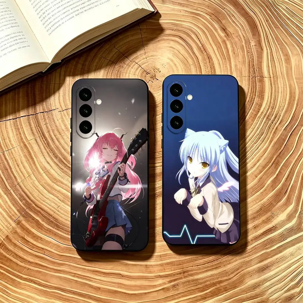 Anime A-Angel Beats Phone Case Soft black For Samsung Galaxy A73,A72,A71,A70,A53,A52,A51