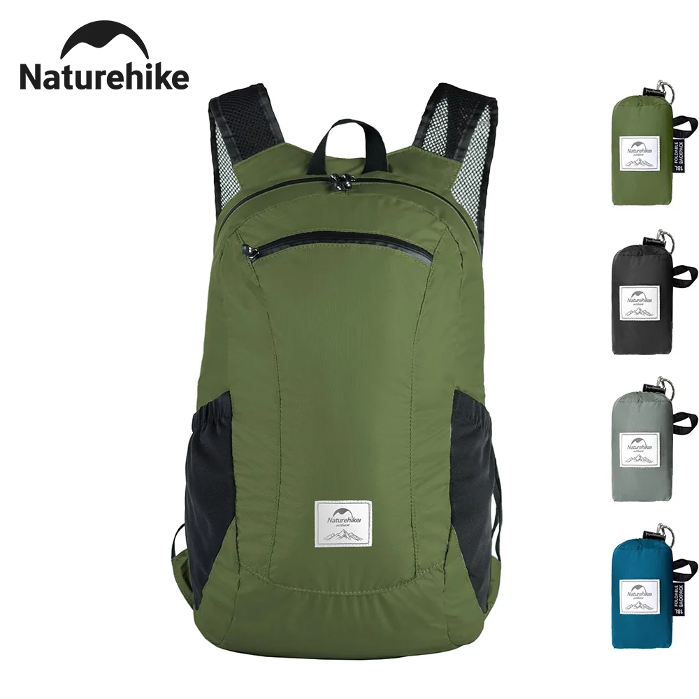 Naturehike Backpack 22L Ultralight Outdoor Waterproof Folding Backpack for Men Women Camping Hiking Shoulder Bag High Capacity