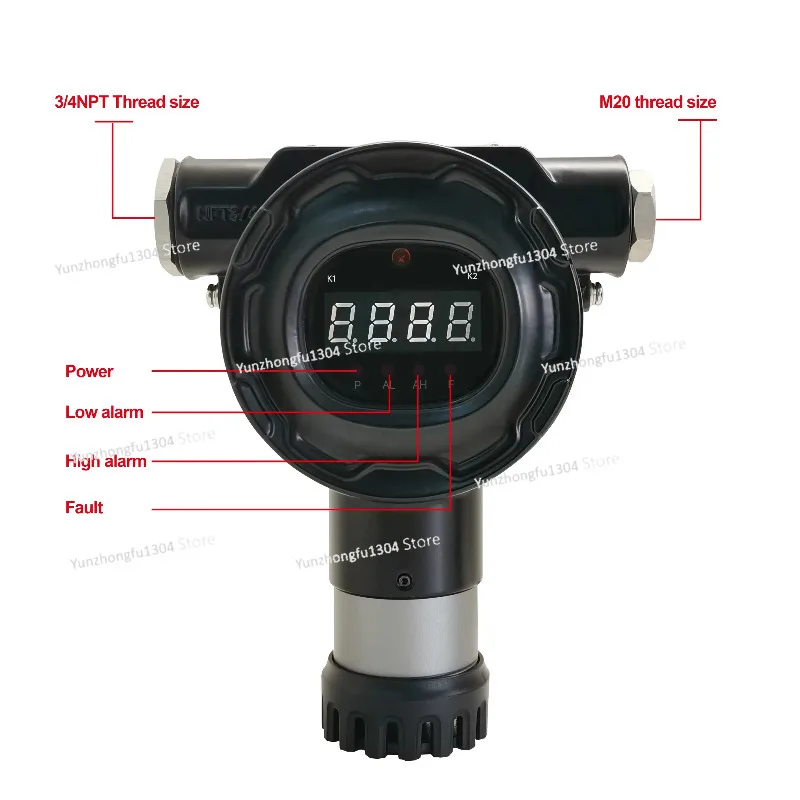 Fixed Flammable Gas Detector for Industrial Use  Explosion Proof Certificate Catalytic Combustion Principle