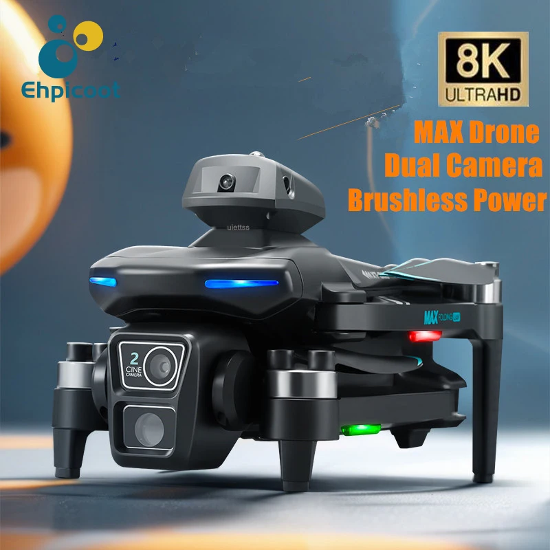 New XT606 Drone 8K Professional Dual Camera Smart Obstacle Avoidance FPV WIFI Brushless Motor RC Quadcopter Mini Dron Toys