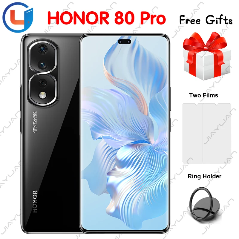 

Original HONOR 80 Pro 5G 6.78 Inches 120Hz Snapdragon 8+ Gen 1 Octa Core Magic UI 7 Camera 160MP 4800mAh NFC Smartphone