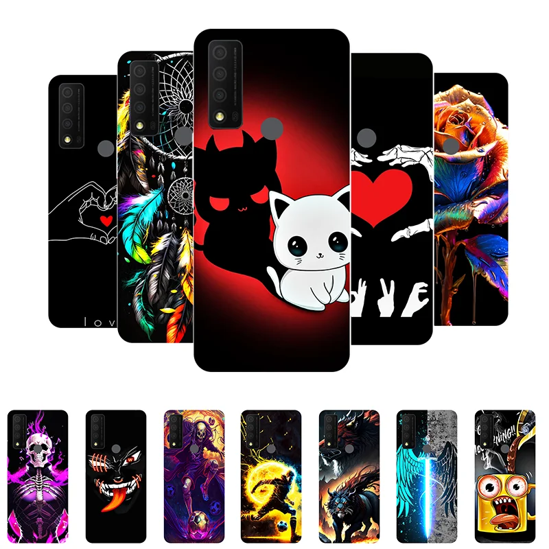 For TCL 30 XE 5G Case 30XE Funny Cute Silicone Soft Back Cases for TCL 30 XE T767W Cover TCL30XE Shockproof Bumper