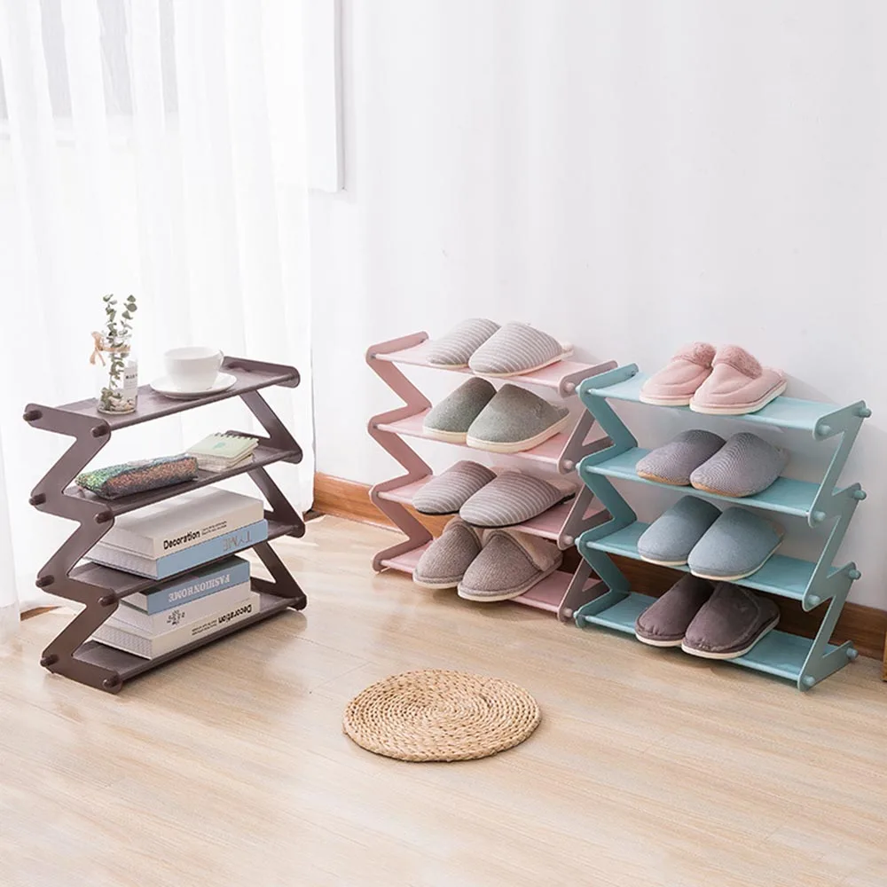 Simple Stainless Steel Assembled Shoe Rack - Expandable Shoe Storage Rack - Ideal for Entrance Hallway Bathroom