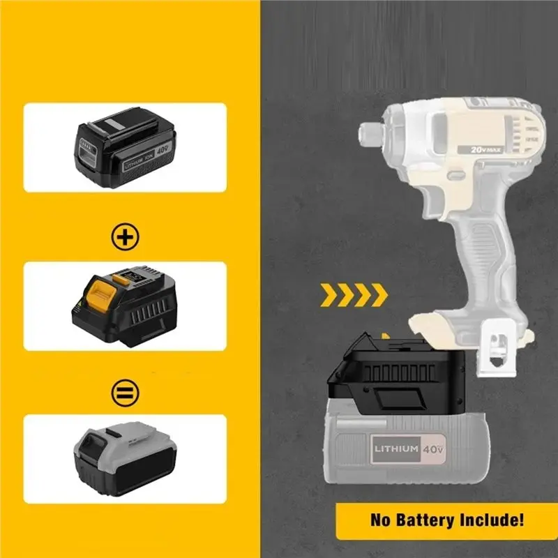 AS95-BD40DW20 Battery Adapter For 40V To For 20V Battery Work For 20Vpower Tool