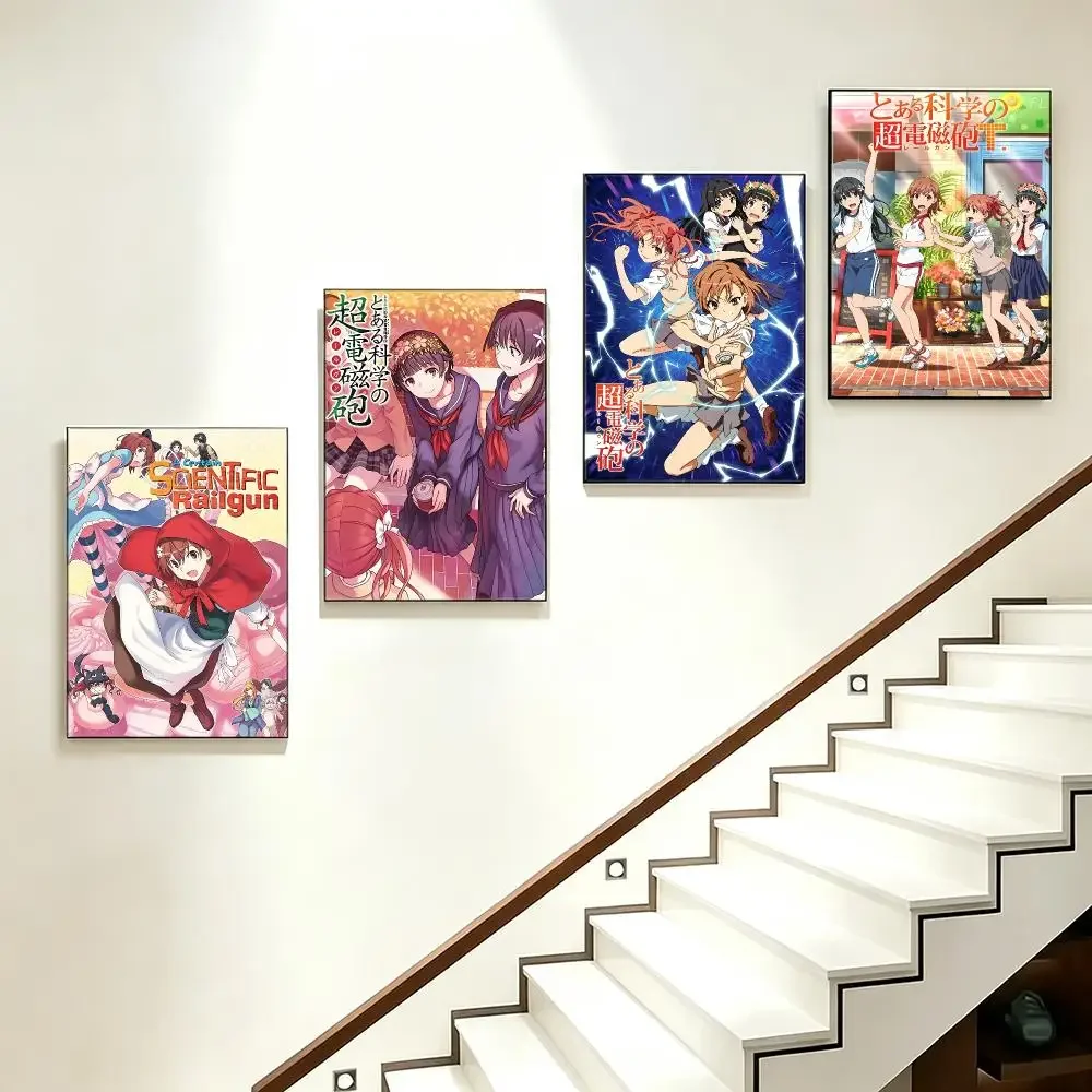 anime A Certain Scientific Railgun Poster HD  Printing Soothing and Cream Style Home Decor for the Living Room cafes Gift Giving