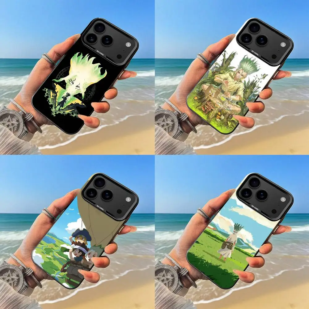 Чехол для телефона Anime D-Dr S-STONE, черный чехол для iPhone17,16,15,14,13,12,Pro,Max,Plus,E,SE4,Air,Mini Чехол для телефона Anime D-Dr S-STONE, черный чехол для iPhone17,16,15,14,13,12,Pro,Max,Plus,E,SE4,Air,Mini