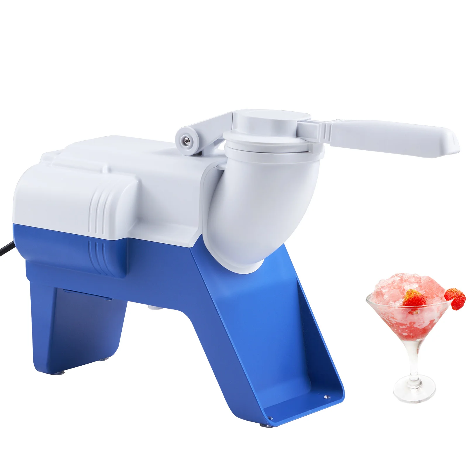 VEVOR Ice Crushers Machine 176lbs/Hour Electric Snow Cone Maker 2 Blade Shaved Ice Machine for Margaritas Home Commercial Use