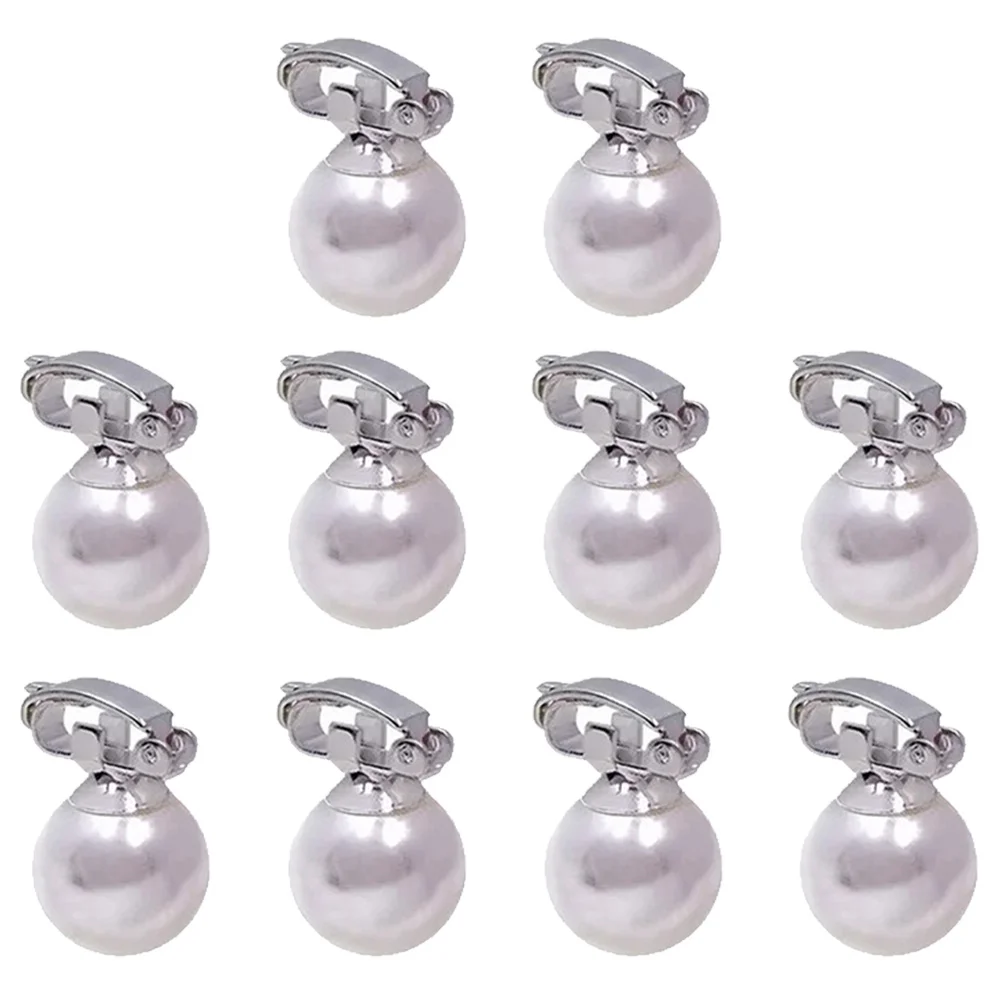 10 Buah Klip Mutiara untuk Wanita Klip Kepang Buatan Aksesori Rambut Kepang Jepit Rambut Pengantin Dekorasi Rambut