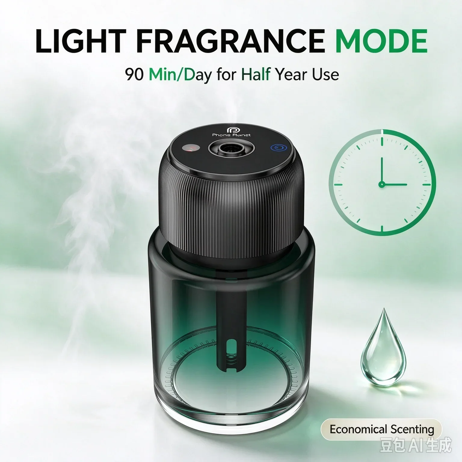 Upgrade Cotton Core Intelligent Car Air Purifier Air Freshener 140ml Aromatherapy Machine Smart Diffuser For Living Room Office