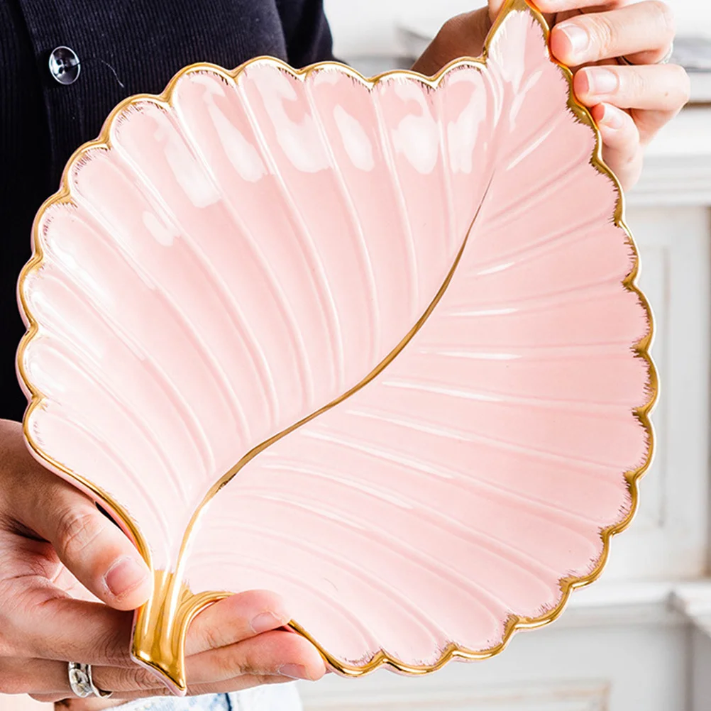 1Pcs High Border Ceramic Tray Multiuse Jewelry Dish for Cosmetics Keys Storage Decoration Jewelry Ceramic Tray