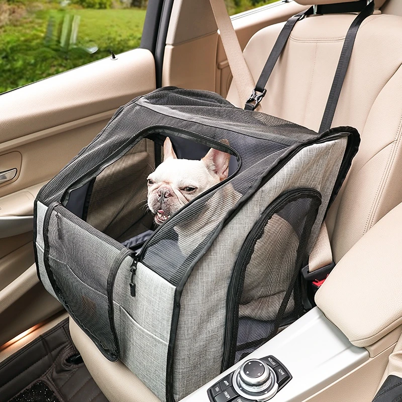 

Doglemi foldable dog cushion portable front and rear row pet car cage kennel fabric breathable