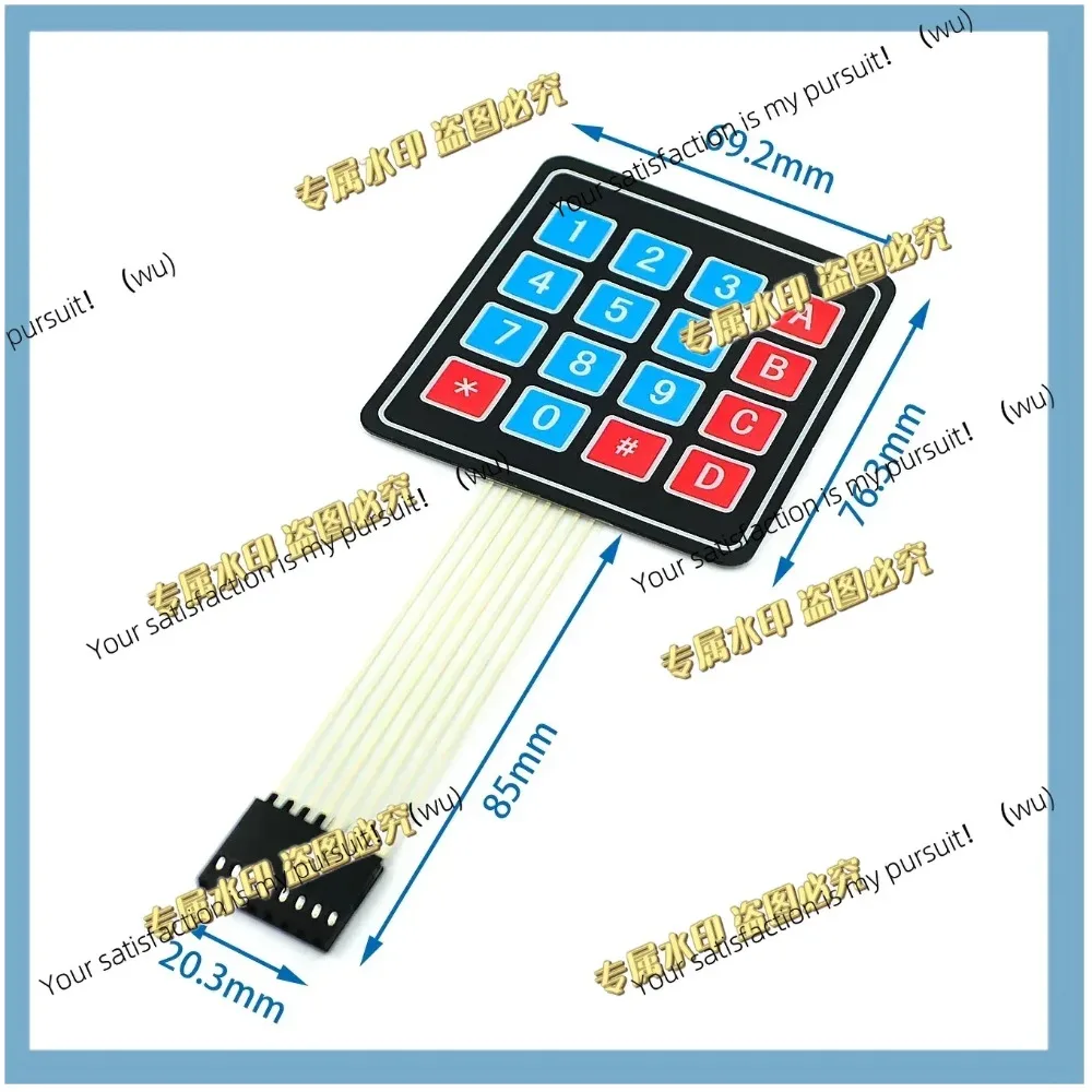1-10 3 * 4 4 * 4 matrix keyboard 16 key membrane switch keypad for Arduino 3x4 4x4