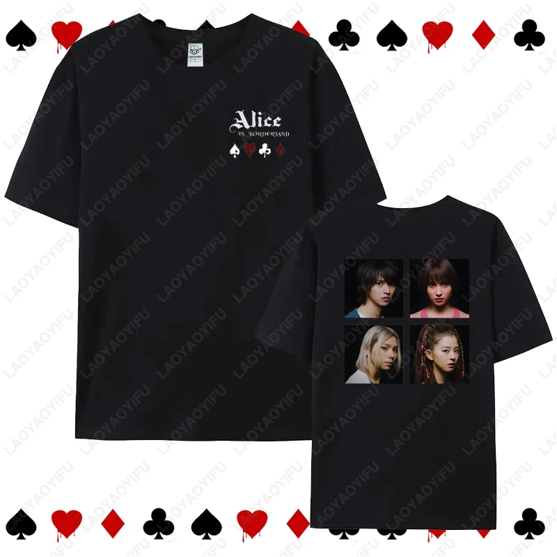 Alice in Borderland Graphic TShirt Trendy Cool Outfits Both Men Women Clothing Yusuke Arisu Cotton All Match Fashion Adult Tops