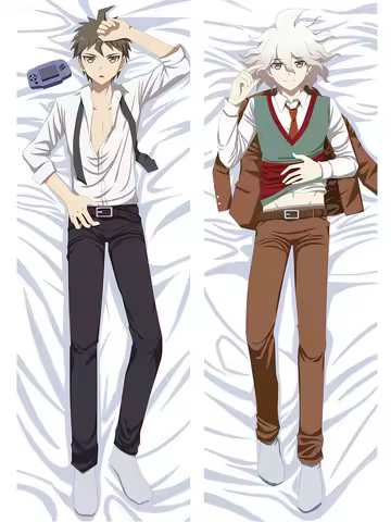 Dakimakura Hinata Hajime Komaeda Nagito Hugging Body Pillow Cover Otaku Cosplay DIY Custom Cushion