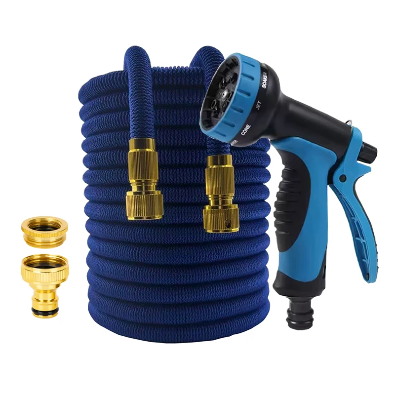 25FT-100FT Garden Hose Expandable Magic Water Pipes Home Garden Daily Watering Tools High-Pressure Car Wash Cleaning Water Gun