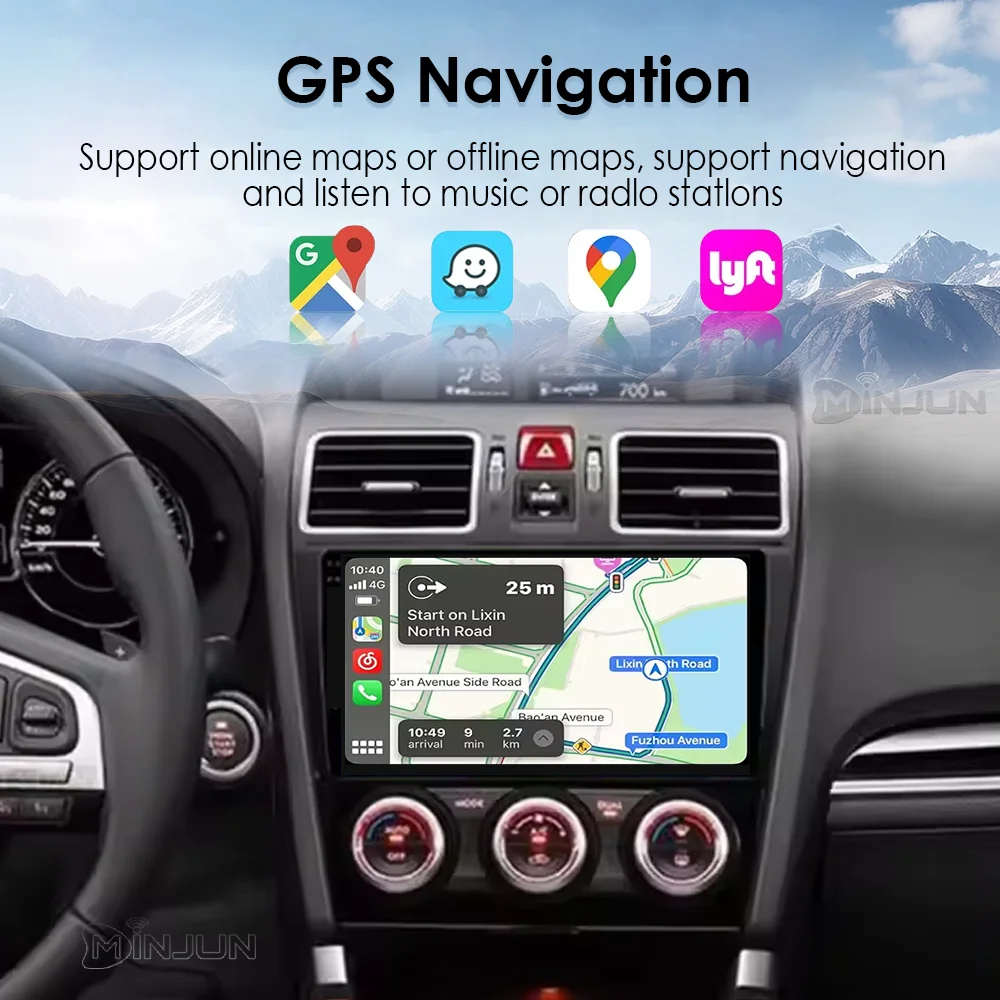 Android 15 Auto Qualcomm Car Radio for Subaru Forester 4 SJ WRX XV 2015 - 2018 Multimidia Player Navigation Head Unit Carplay