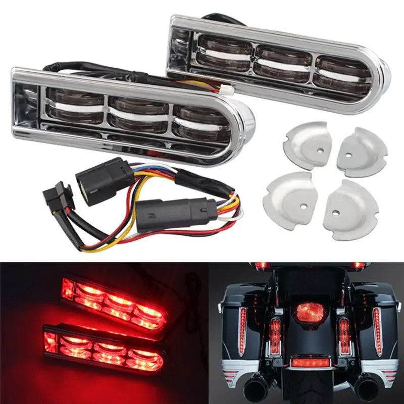 Stable-Motorcycle LED Mudguard Light Rear Taillight For Davidson Street Glide Highway Glide Road King Auxiliary Light
