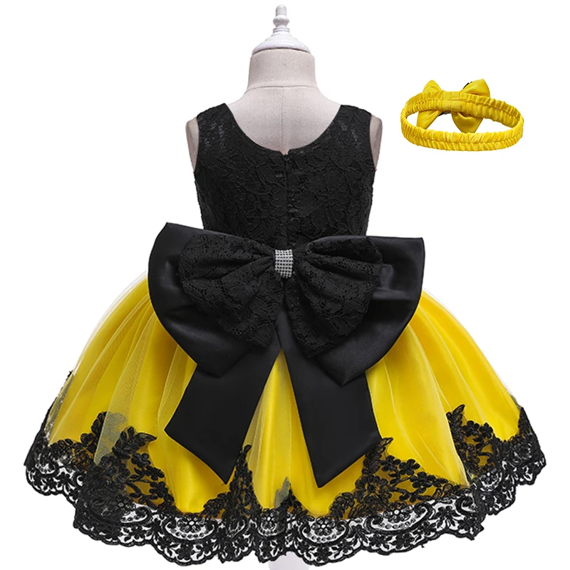 Children Flower Tutu Dress For 1-10 Years Girls Wedding Birthday Party Princess Dresses Kids Lace Gown Costume Clothing Vestidos