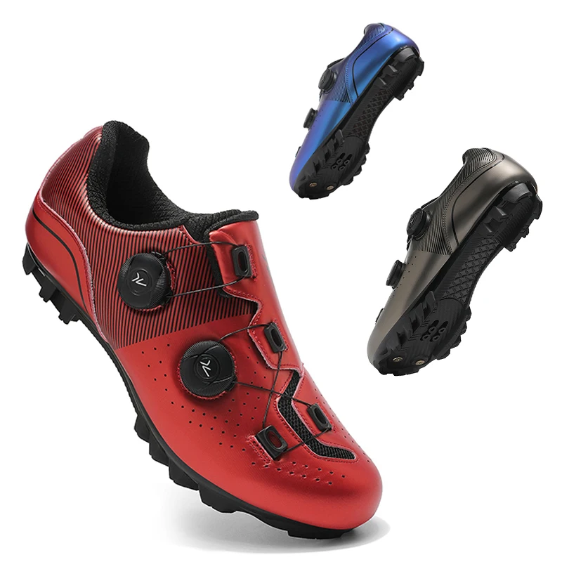 

Cycling Sneaker MTB Men Sports Dirt Bike Shoes SPD Pedal Mountain Bicycle Footwear Speed Racing Man Flat Off Road Cycling Shoes