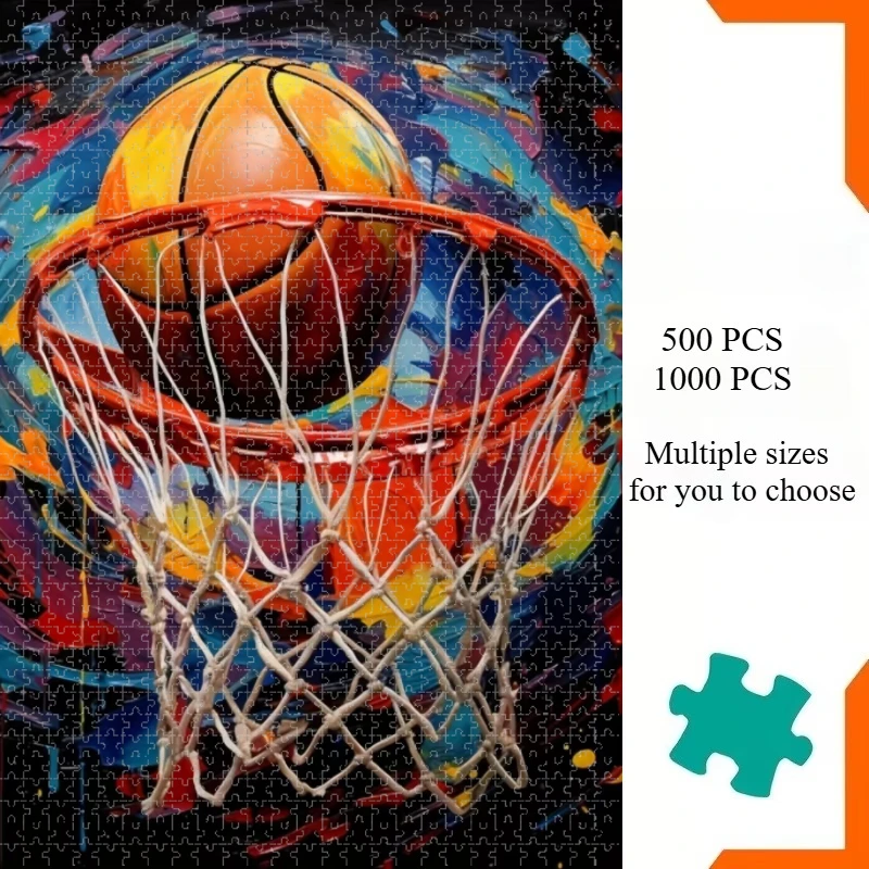 Large Size Jigsaw Puzzle 500/1000/1200/2000 Pcs Basketball Sport Jigsaw Puzzles for Adults Stress Relief Toys Gift Unique Gifts